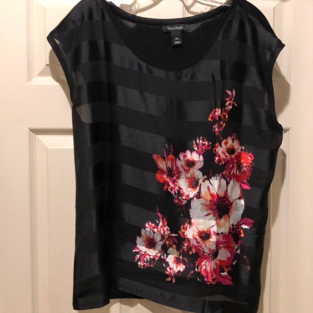 White House Black Market striped shirt-XL